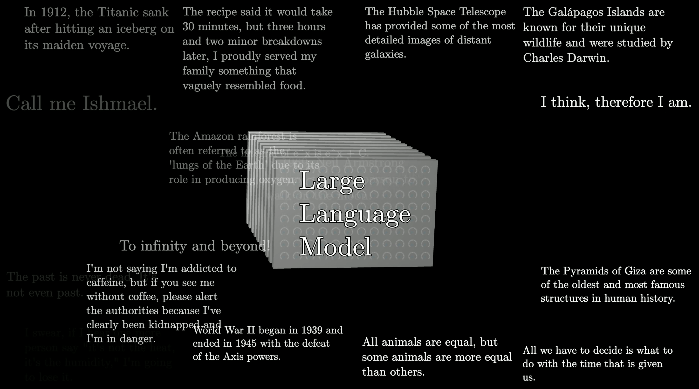 Massive training data from the internet